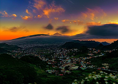 Atardecer desde el mirador
