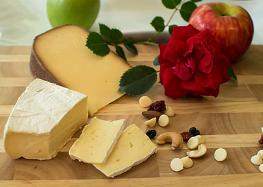 Cheese and Fruit Still Life