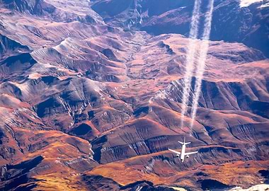 Flying underneath us