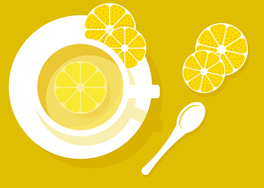 Fresh lemon tea
