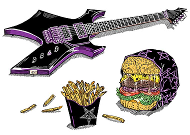 Fast food & Heavy metal.