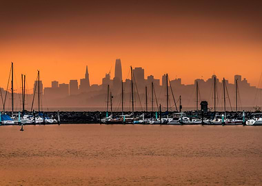 Smokey San Francisco Sunrise