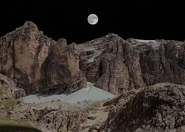 rocky mountain and cloudy