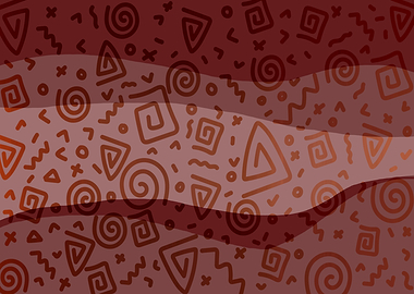 ETHNO PATTERN Modern red