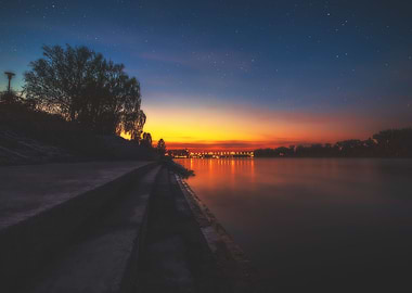 Dusk at the Riverside