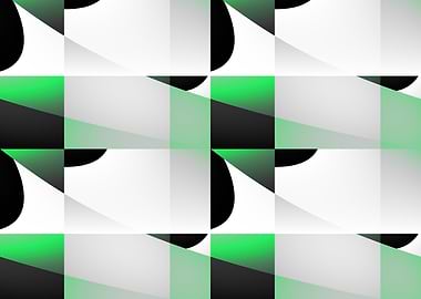 abstract black and green