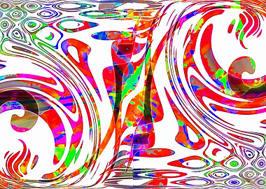 red modern and abstract