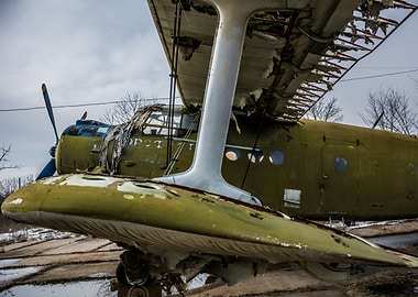 Old broken plane