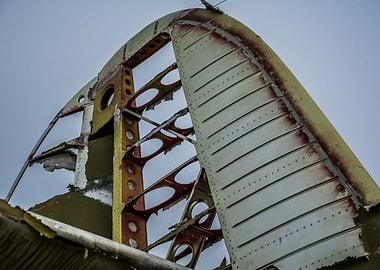 Tail of the old aircraft