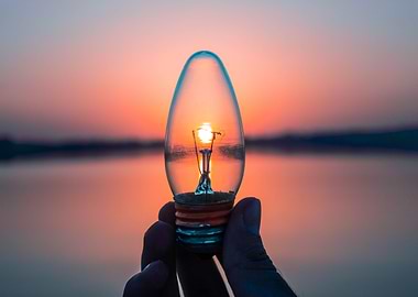 Beautiful sunset in seaside