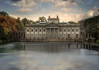 Royal palace in Baths, Warsaw Poland