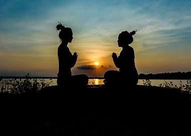 Black silhouette beautifu