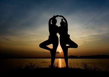 Black silhouette beautifu