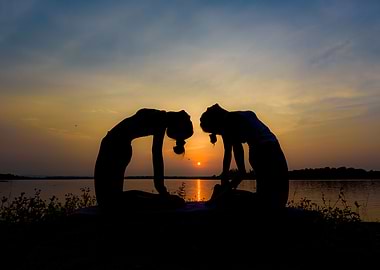 Black silhouette beautifu