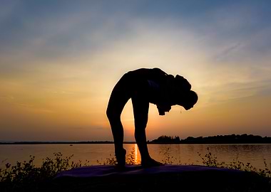 Black silhouette beautifu