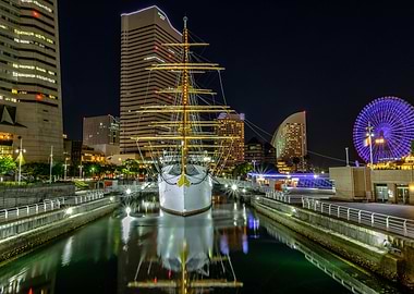 Reflections in Yokohama.