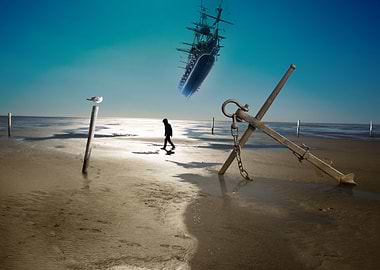 Flying Ship at Low Ebb