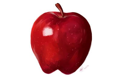 Cute apple