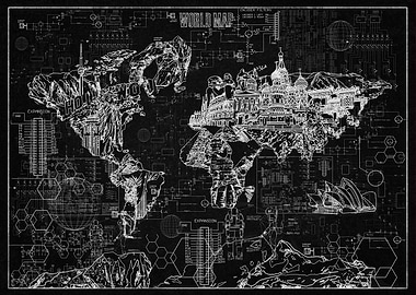 world map blueprint 3