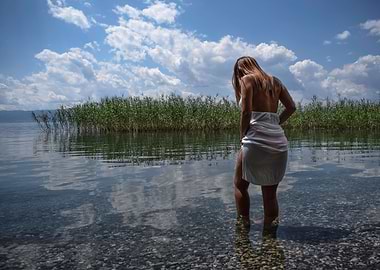 Girl by the Lake