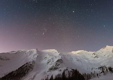 stars & the snow mountain