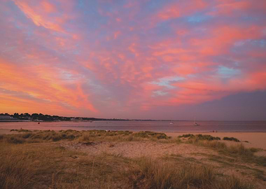 Pink Skies Over Studland