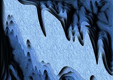 Blue Landscape top view