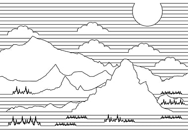 Mountains Lines