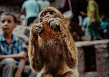 Monkey from algeria