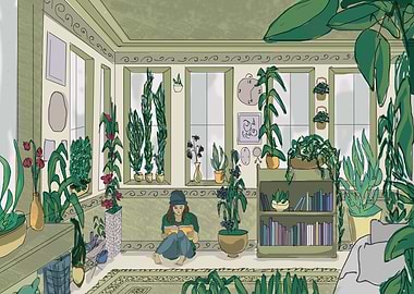 A Flower by the Window