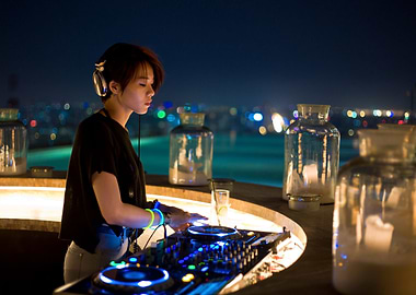 Female DJ live