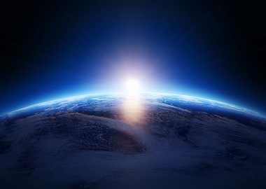 earth sunrise space