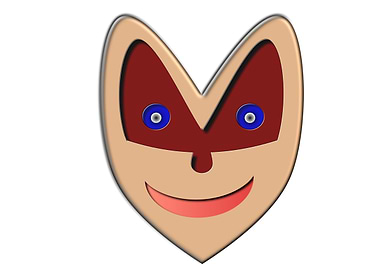 butterfly shape face