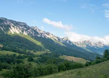Alp-like mountain range