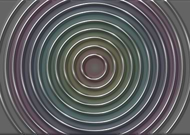 shiny metallic circles