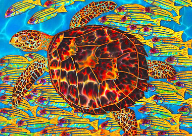 Hawksbill & Blue Striped S