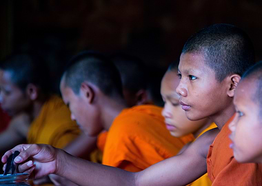 Novice monks buddhisme