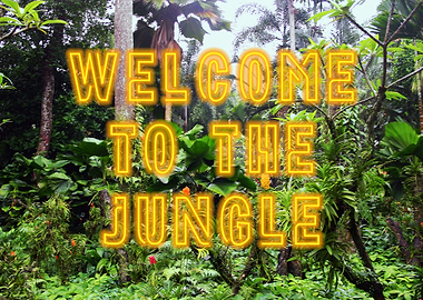 Welcome to the Jungle neon