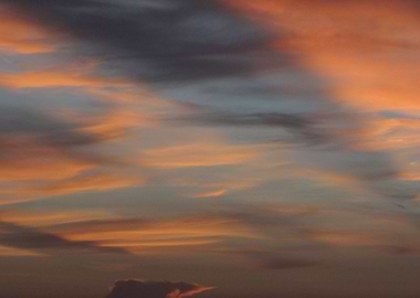 Sky is blooming like art