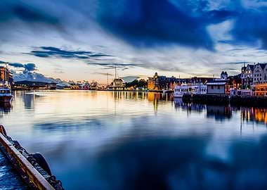 A sunset on the dock