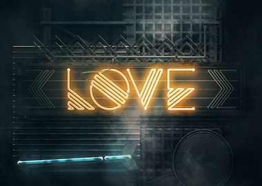 LOVE – Neon Retro
