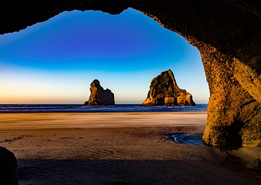 Wharariki Beach Cave