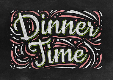 Dinner Time Chalk Board