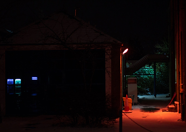Vending machine number red