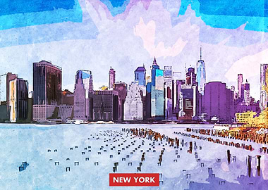 New york City Skyline