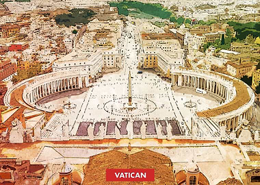 Vatican City Skyline