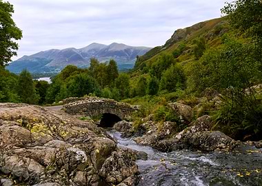 Ashness Bridge in Autumn
