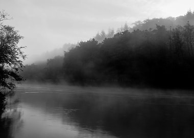 River Wye Misty River