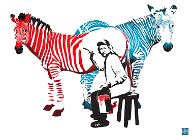 zebra painter