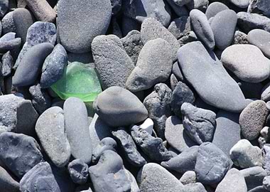 Beach Pebbles and Sea Glas